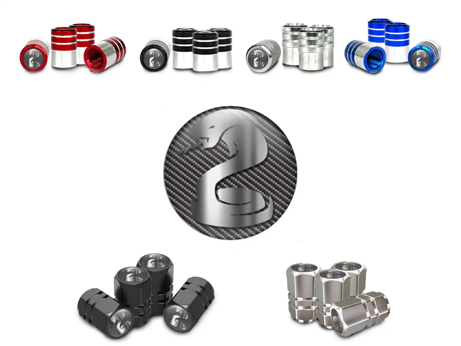 Valve Caps Car Metallic Design